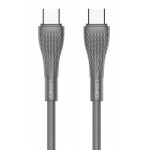 LDNIO καλώδιο USB-C σε USB-C LC671C, 65W PD, 1m, γκρι LDNIO καλώδιο USB-C σε USB-C LC671C, 65W PD, 1m, γκρι