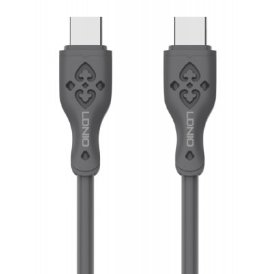 LDNIO καλώδιο USB-C σε USB-C LC811C, 65W PD, 1m, γκρι LDNIO καλώδιο USB-C σε USB-C LC811C, 65W PD, 1m, γκρι