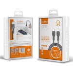 LDNIO καλώδιο USB-C σε USB-C LC811C, 65W PD, 1m, γκρι LDNIO καλώδιο USB-C σε USB-C LC811C, 65W PD, 1m, γκρι