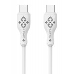 LDNIO καλώδιο USB-C σε USB-C LC812C, 65W PD, 2m, λευκό LDNIO καλώδιο USB-C σε USB-C LC812C, 65W PD, 2m, λευκό