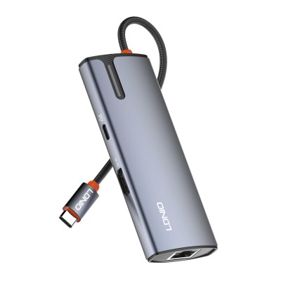 LDNIO docking station DS-16H, 6 θυρών, USB-C σύνδεση, 4K, 100W PD, γκρι LDNIO docking station DS-16H, 6 θυρών, USB-C σύνδεση, 4K, 100W PD, γκρι