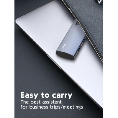 LDNIO docking station DS-15H, 5 θυρών, USB-C σύνδεση, 4K, 100W PD, γκρι LDNIO docking station DS-15H, 5 θυρών, USB-C σύνδεση, 4K, 100W PD, γκρι