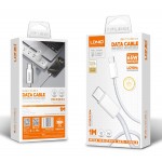 LDNIO καλώδιο USB-C LC901C, 65W PD, 480Mbps, 1m, λευκό LDNIO καλώδιο USB-C LC901C, 65W PD, 480Mbps, 1m, λευκό