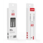 LDNIO καλώδιο ήχου 3.5mm LS-Y02, AUX, 1m, λευκό LDNIO καλώδιο ήχου 3.5mm LS-Y02, AUX, 1m, λευκό