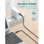 LDNIO καλώδιο USB-C σε USB-C LC101, 65W PD, 1m, γκρι LDNIO καλώδιο USB-C σε USB-C LC101, 65W PD, 1m, γκρι