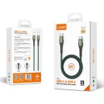 LDNIO καλώδιο USB-C σε USB-C LC101, 65W PD, 1m, γκρι LDNIO καλώδιο USB-C σε USB-C LC101, 65W PD, 1m, γκρι