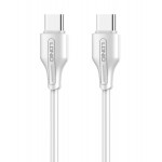 LDNIO καλώδιο USB-C σε USB-C LC121C, 65W PD, 1m, λευκό LDNIO καλώδιο USB-C σε USB-C LC121C, 65W PD, 1m, λευκό