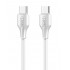 LDNIO καλώδιο USB-C σε USB-C LC121C, 65W PD, 1m, λευκό