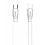 LDNIO καλώδιο USB-C σε USB-C LC131C, 65W PD, 1m, λευκό LDNIO καλώδιο USB-C σε USB-C LC131C, 65W PD, 1m, λευκό