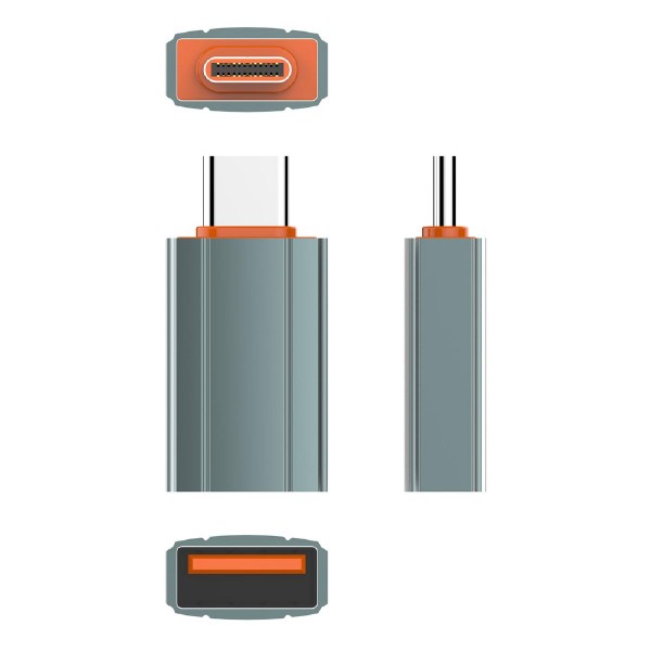 LDNIO αντάπτορας USB-C σε USB LC140, αρσενικό σε θηλυκό, γκρι LDNIO αντάπτορας USB-C σε USB LC140, αρσενικό σε θηλυκό, γκρι