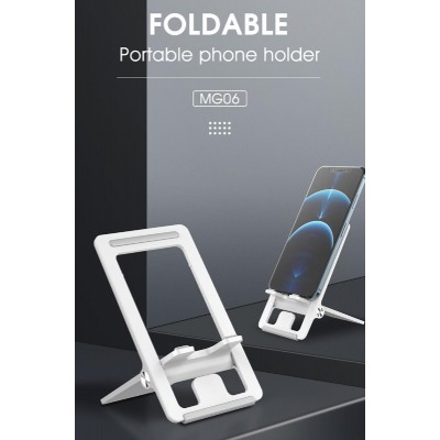 LDNIO βάση smartphone MG06, foldable, 4.7-7.2", λευκή LDNIO βάση smartphone MG06, foldable, 4.7-7.2", λευκή