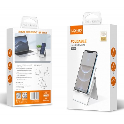 LDNIO βάση smartphone MG07, foldable, 4.7-7.2", λευκή LDNIO βάση smartphone MG07, foldable, 4.7-7.2", λευκή