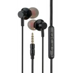 LDNIO earphones με μικρόφωνο HP06, 3.5mm, 1.2m, μαύρα LDNIO earphones με μικρόφωνο HP06, 3.5mm, 1.2m, μαύρα