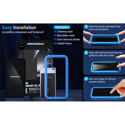 ROCKROSE tempered glass 2.5D Sapphire Full Cover για iPhone 13 mini ROCKROSE tempered glass 2.5D Sapphire Full Cover για iPhone 13 mini