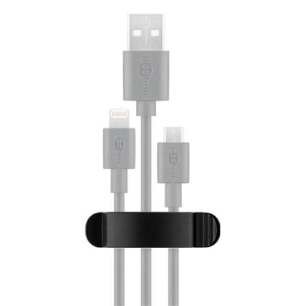 GOOBAY οργανωτές καλωδίων 70685, 3 θέσεων, μαύρο, 3τμχ GOOBAY οργανωτές καλωδίων 70685, 3 θέσεων, μαύρο, 3τμχ