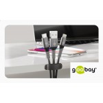 GOOBAY οργανωτές καλωδίων 70685, 3 θέσεων, μαύρο, 3τμχ GOOBAY οργανωτές καλωδίων 70685, 3 θέσεων, μαύρο, 3τμχ