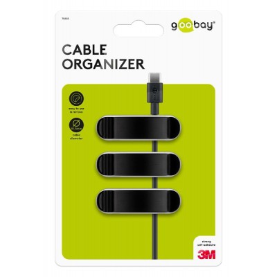 GOOBAY οργανωτές καλωδίων 70685, 3 θέσεων, μαύρο, 3τμχ GOOBAY οργανωτές καλωδίων 70685, 3 θέσεων, μαύρο, 3τμχ