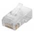 GOOBAY βύσμα RJ45 72500, CAT 5e UTP, διάφανο, 10τμχ