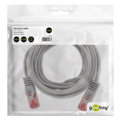 GOOBAY καλώδιο δικτύου 72577, CAT 6 U/UTP, CCA, 250MHz, 5m, γκρι GOOBAY καλώδιο δικτύου 72577, CAT 6 U/UTP, CCA, 250MHz, 5m, γκρι