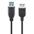 GOOBAY καλώδιο προέκτασης USB 74149, 5Gbps, USB 3.0, 15W, 2m, μαύρο