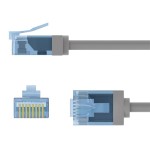 GOOBAY καλώδιο δικτύου 74220, CAT 6A U/UTP, slim, copper, 500MHz, 0.25m, γκρι GOOBAY καλώδιο δικτύου 74220, CAT 6A U/UTP, slim, copper, 500MHz, 0.25m, γκρι