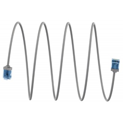 GOOBAY καλώδιο δικτύου 74223, CAT 6A U/UTP, slim, copper, 10Gbps, 2m, γκρι GOOBAY καλώδιο δικτύου 74223, CAT 6A U/UTP, slim, copper, 10Gbps, 2m, γκρι