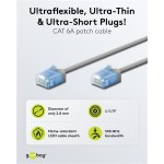 GOOBAY καλώδιο δικτύου 74224, CAT 6A U/UTP, slim, copper, 10Gbps, 3m, γκρι GOOBAY καλώδιο δικτύου 74224, CAT 6A U/UTP, slim, copper, 10Gbps, 3m, γκρι