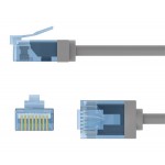 GOOBAY καλώδιο δικτύου 74224, CAT 6A U/UTP, slim, copper, 10Gbps, 3m, γκρι GOOBAY καλώδιο δικτύου 74224, CAT 6A U/UTP, slim, copper, 10Gbps, 3m, γκρι
