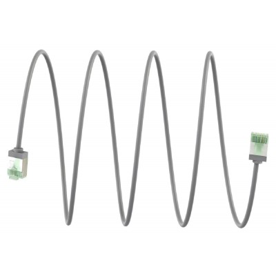 GOOBAY καλώδιο δικτύου 74344, CAT 8.1 U/FTP, slim, copper, 40Gbps, 0.25m, γκρι GOOBAY καλώδιο δικτύου 74344, CAT 8.1 U/FTP, slim, copper, 40Gbps, 0.25m, γκρι