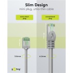 GOOBAY καλώδιο δικτύου 74349, CAT 8.1 U/FTP, slim, copper, 40Gbps, 5m, γκρι GOOBAY καλώδιο δικτύου 74349, CAT 8.1 U/FTP, slim, copper, 40Gbps, 5m, γκρι