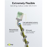 GOOBAY καλώδιο δικτύου 74349, CAT 8.1 U/FTP, slim, copper, 40Gbps, 5m, γκρι GOOBAY καλώδιο δικτύου 74349, CAT 8.1 U/FTP, slim, copper, 40Gbps, 5m, γκρι