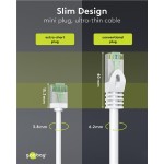 GOOBAY καλώδιο δικτύου 74362, CAT 8.1 U/FTP, slim, copper, 2000MHz, 3m, λευκό GOOBAY καλώδιο δικτύου 74362, CAT 8.1 U/FTP, slim, copper, 2000MHz, 3m, λευκό