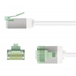GOOBAY καλώδιο δικτύου 74362, CAT 8.1 U/FTP, slim, copper, 2000MHz, 3m, λευκό GOOBAY καλώδιο δικτύου 74362, CAT 8.1 U/FTP, slim, copper, 2000MHz, 3m, λευκό