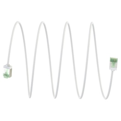 GOOBAY καλώδιο δικτύου 74363, CAT 8.1 U/FTP, slim, copper, 2000MHz, 5m, λευκό GOOBAY καλώδιο δικτύου 74363, CAT 8.1 U/FTP, slim, copper, 2000MHz, 5m, λευκό