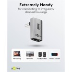 GOOBAY αντάπτορας USB-C 74442, γωνιακός 90°, USB4, 240W, 40Gbps, 8K, γκρι GOOBAY αντάπτορας USB-C 74442, γωνιακός 90°, USB4, 240W, 40Gbps, 8K, γκρι