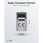 GOOBAY αντάπτορας USB-C 74442, γωνιακός 90°, USB4, 240W, 40Gbps, 8K, γκρι GOOBAY αντάπτορας USB-C 74442, γωνιακός 90°, USB4, 240W, 40Gbps, 8K, γκρι