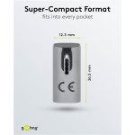 GOOBAY αντάπτορας USB-C 74443, γωνιακός 90°, USB4, 240W, 40Gbps, 8K, γκρι GOOBAY αντάπτορας USB-C 74443, γωνιακός 90°, USB4, 240W, 40Gbps, 8K, γκρι