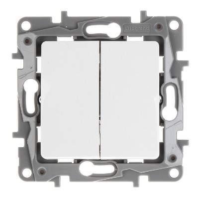LEGRAND διακόπτης αλέ-ρετούρ 764502, διπλός, λευκός LEGRAND διακόπτης αλέ-ρετούρ 764502, διπλός, λευκός