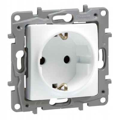 LEGRAND πρίζα 2Π+Γ 764529, λευκή LEGRAND πρίζα 2Π+Γ 764529, λευκή