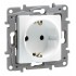 LEGRAND πρίζα 2Π+Γ 764529, λευκή