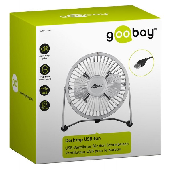 GOOBAY επιτραπέζιος ανεμιστήρας USB 77503, 4