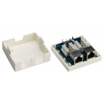 GOOBAY επιτοίχια πρίζα δικτύου 77635, 2 θύρες RJ45, CAT 6 STP, λευκή GOOBAY επιτοίχια πρίζα δικτύου 77635, 2 θύρες RJ45, CAT 6 STP, λευκή