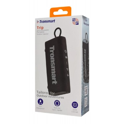 TRONSMART φορητό ηχείο Trip, 10W, Bluetooth, TWS, 2000mAh, IPX7, μαύρο TRONSMART φορητό ηχείο Trip, 10W, Bluetooth, TWS, 2000mAh, IPX7, μαύρο