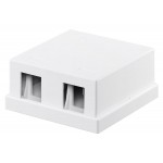 GOOBAY Keystone κυτίο 79366 για 2 θύρες δικτύου, 61.42mm, λευκό GOOBAY Keystone κυτίο 79366 για 2 θύρες δικτύου, 61.42mm, λευκό