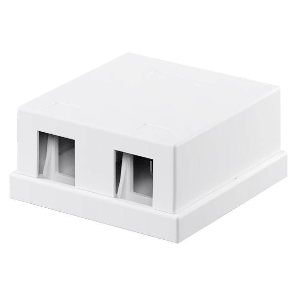 GOOBAY Keystone κυτίο 79366 για 2 θύρες δικτύου, 61.42mm, λευκό GOOBAY Keystone κυτίο 79366 για 2 θύρες δικτύου, 61.42mm, λευκό