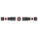 GOOBAY αδιάβροχος σύνδεσμος RJ45 Cat.6 79566, IP68, μαύρο GOOBAY αδιάβροχος σύνδεσμος RJ45 Cat.6 79566, IP68, μαύρο