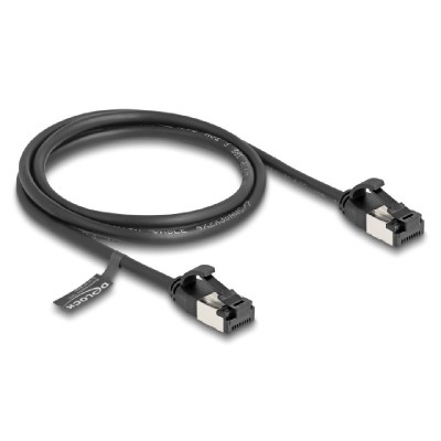 DELOCK καλώδιο U/FTP CAT 8.1 80183, 40Gbps, 30 AWG, 1m, μαύρο DELOCK καλώδιο U/FTP CAT 8.1 80183, 40Gbps, 30 AWG, 1m, μαύρο