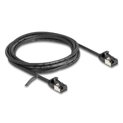 DELOCK καλώδιο U/FTP CAT 8.1 80184, 40Gbps, 30 AWG, 2m, μαύρο DELOCK καλώδιο U/FTP CAT 8.1 80184, 40Gbps, 30 AWG, 2m, μαύρο