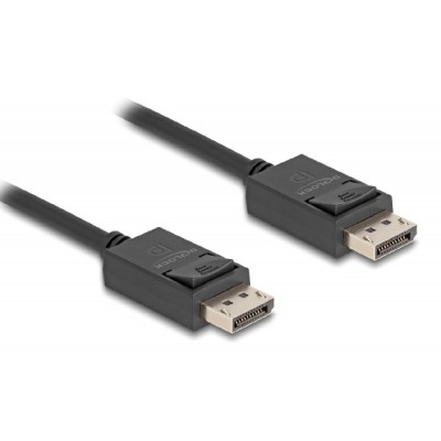 DELOCK καλώδιο DisplayPort 2.1 80492, 8K/60Hz 4K/120Hz 40 Gbps 1m, μαύρο DELOCK καλώδιο DisplayPort 2.1 80492, 8K/60Hz 4K/120Hz 40 Gbps 1m, μαύρο