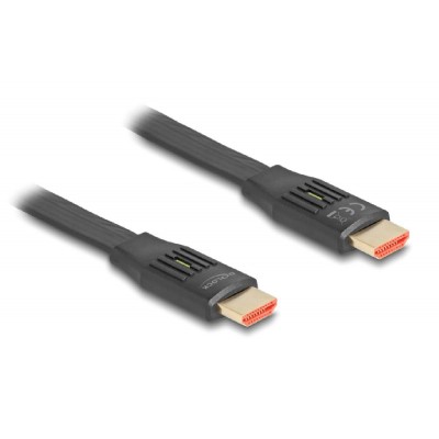 DELOCK καλώδιο HDMI 81002, flat, 8K/60Hz, 48 Gbps, eARC, HDR, 2m, μαύρο DELOCK καλώδιο HDMI 81002, flat, 8K/60Hz, 48 Gbps, eARC, HDR, 2m, μαύρο